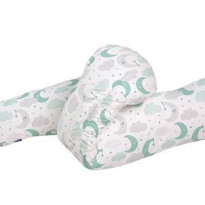 Perna ergonomica pentru gravide si alaptat Over the Moon, Grey, 48x34x38 cm, confort maxim si suport ideal - imagine 3