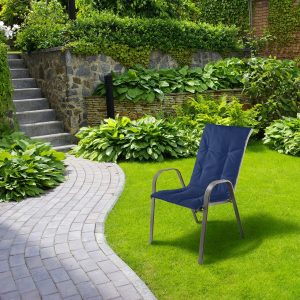 Perna scaun cu spatar Alcam Midsummer 105x48x3 cm impermeabil albastru confort exterior - imagine 3