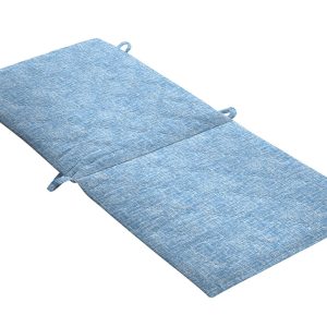 Perna scaun cu spatar Alcam Midsummer 105x48x3 cm microfibra matlasta Blue Jeans confort exterior natura - imagine 4