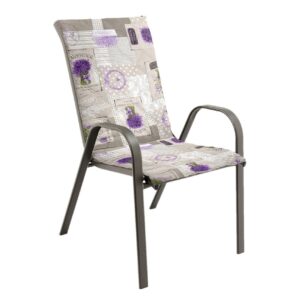 Perna scaun cu spatar Alcam Midsummer 105x48x3 cm microfibra matlasta Lavanda confort exterior