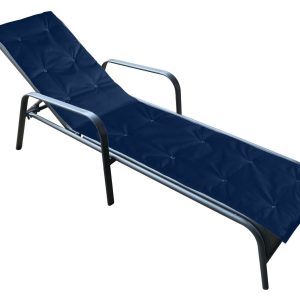 Perna sezlong Alcam Midsummer 195x50x3 cm impermeabil albastru pentru confort la soare - imagine 2