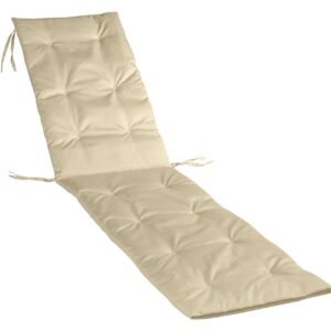 Perna sezlong Alcam Midsummer 195x50x3 cm impermeabil bej confortabil pentru relaxare la soare