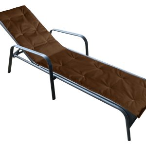 Perna sezlong Alcam Midsummer 195x50x3 cm impermeabil maro pentru confort la soare - imagine 2