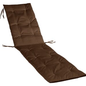 Perna sezlong Alcam Midsummer 195x50x3 cm impermeabil maro pentru confort la soare - imagine 1