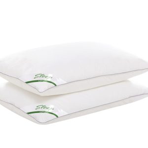 Perna Sleep by Green Future 50x70 cm din 10% puf de gasca si 90% pana de gasca, confortabilă, cu husă din bumbac 100%, fabricată în România - imagine 3
