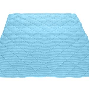 Pilota Alcam Damasc Bleu Ciel 180x200 cm cu umplutură din lână 300 g/mp pentru confort și prospețime în somn - imagine 4
