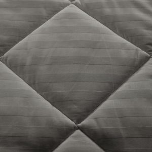 Pilota Alcam Damasc Grey 200x220 cm umplutură lână 300 g/mp pentru somn odihnitor și confort maxim - imagine 5