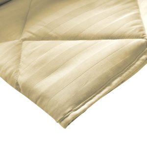 Pilota Alcam Damasc Ivoire 200x220 cm cu umplutură din bambus 300 g/mp pentru un somn confortabil și elegant - imagine 3