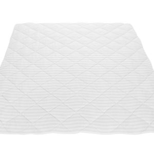 Pilota Alcam Damasc White Line 200x220 cm din bumbac 300 g/mp pentru somn odihnitor și confortabil - imagine 4