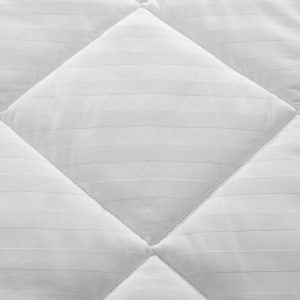 Pilota Alcam Damasc White Line 200x220 cm din bumbac 300 g/mp pentru somn odihnitor și confortabil - imagine 5