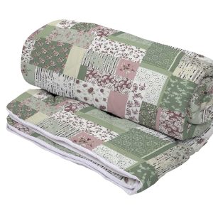 Pilota Alcam Garden 140x200 cm microfibra matlasata 250g/mp design natural confort termic - imagine 4