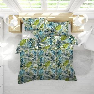 Pilota Alcam Jungle 200x220 cm microfibra matlasata 250g/mp design modern pentru confort termic optim - imagine 3