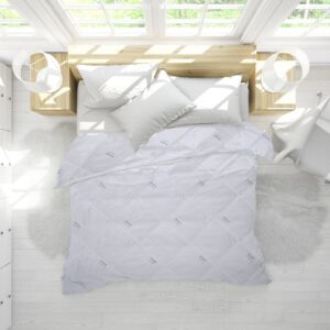 Pilota Alcam Lavender Dusk 200x220 cm microfibra matlasata 250g/mp pentru confort termic in orice sezon - imagine 1