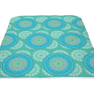 Pilota Matlasata Blue Mandala Microfibra 180x200 cm Confort Maxim pentru Somn Odihnitor - imagine 4