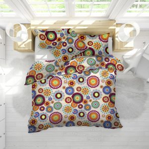 Pilota Caleido 180x200 cm microfibra matlasata 200g/mp umplutura fibra siliconica pentru confort si relaxare - imagine 2