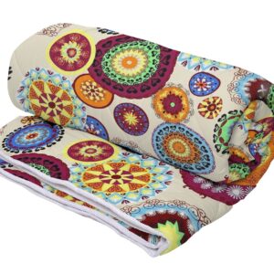 Pilota Caleido 180x200 cm microfibra matlasata 200g/mp umplutura fibra siliconica pentru confort si relaxare - imagine 1