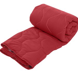 Pilota Cocolino Alcam Armeria 200x220 cm 250g/mp Fleece si Microfibra Rosu pentru Somn Confortabil - imagine 6