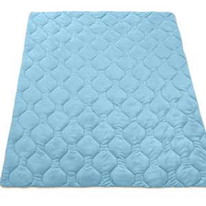 Pilota cocolino Alcam Blue Ciel 140x200 cm 250g/mp cu umplutura din fibre siliconice pentru confort si relaxare - imagine 4