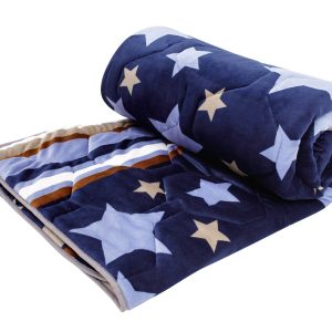 Pilota Cocolino Alcam Stelle Fleece 200x220 cm Albastru - Somn Confortabil și Relaxant cu Umplutură din Fibre Siliconice - imagine 4