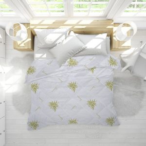 Pilota de iarna Aloe Vera Essence microfibra matlasata 140x200 cm 350g/mp calduroasa confortabila pentru dormit - imagine 2