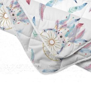 Pilota de vara Alcam Dream Catcher 200x220 cm microfibra matlasata usoara 150g/mp pentru nopti racoroase - imagine 3