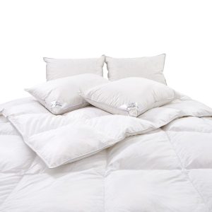 Pilota Feeling 200x220 cm 100% puf de gâscă pentru somn confortabil, țesătură bumbac, fabricată în România - imagine 4