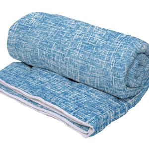 Pilota Jeans 210x240 cm din microfibra matlasata, calduroasa si moale, 350g/mp pentru confort in orice anotimp - imagine 2