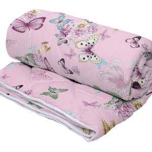 Pilota Mariposa 200x220 cm microfibra matlasata 250g/mp design colorat pentru confort termic - imagine 2