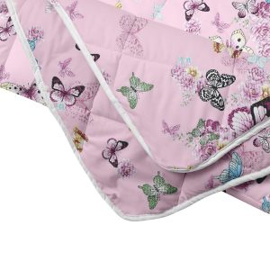 Pilota Mariposa 200x220 cm microfibra matlasata 250g/mp design colorat pentru confort termic - imagine 3