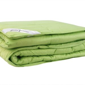 Pilota Nature 180x200 cm Verde Bambus 100% 200g/mp Hipoalergenica pentru Toate Anotimpurile - imagine 1