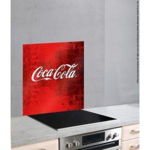 Protectie perete bucatarie Coca-Cola Classic Wenko 60x70 cm sticla termorezistenta rosie impotriva stropirii si bacteriilor - imagine 4