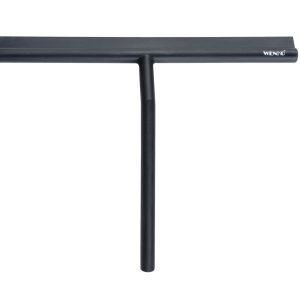Racleta cu suport Wenko Mola XXL 32x30 cm inox silicon negru pentru curatarea oglinzilor si cabinelor de dus - imagine 4