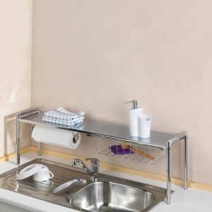 Raft pentru bucătărie Wenko Exquisite metal cromat 93x30x21.5 cm organizare eficientă spațiu - imagine 3