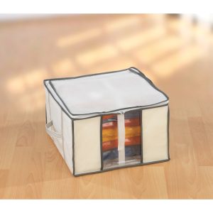 Cutie Vidat Vacuum Soft Box Wenko 65x50x15 cm Alb Polipropilenă pentru Organizarea Eficientă a Îmbrăcămintei de Iarnă și Vară - imagine 4