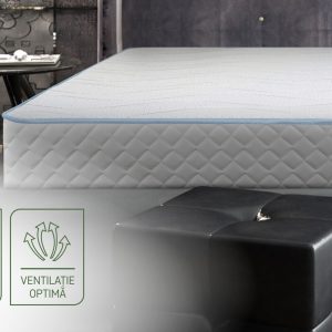 Saltea Argentum Therapy Memory Pocket 120x200 cm cu Ioni de Argint, Super Ortopedica, 7 Zone, Husa Antibacteriana, Confort Termic, Green Future - imagine 9