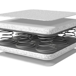 Saltea copii Ventiflow 70x140 cm cu arcuri Bonnell, H 10 cm, hipoalergenică și lavabilă - imagine 3