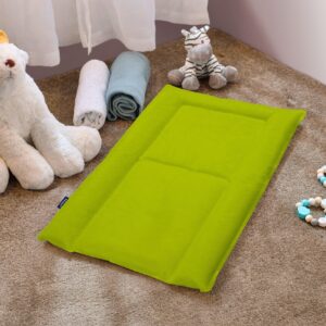 Saltea de infasat pliabila Travel 48x78 cm verde hipoalergenica pentru bebelusi