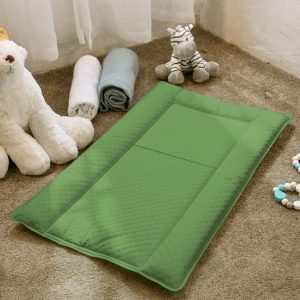 Saltea de infasat Travel Premium 48x78 cm hipoalergenica pliabila verde pentru bebelusi - imagine 3
