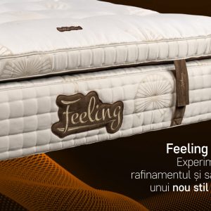 Saltea Feeling Luxury Brown 180x200 cm din materiale premium cu micro-arcuri si Intelligent Latex pentru un somn confortabil si sanatos - imagine 13