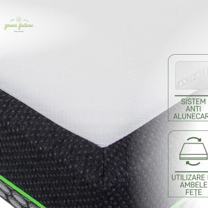 Saltea ortopedică Green Future Active Relax Cool Memory 7 Zone de Confort 140x200 cm cu spumă hipoalergenică și gel rece pentru somn sănătos - imagine 11