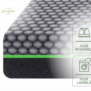 Saltea ortopedică Green Future Active Relax Cool Memory 7 Zone de Confort 140x200 cm cu spumă hipoalergenică și gel rece pentru somn sănătos - imagine 10