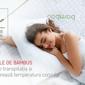 Saltea Ortopedica Hipoalergenica Premium Bamboo Memory Latex 140x190 cm cu Arcuri Pocket si 7 Zone de Confort - imagine 8