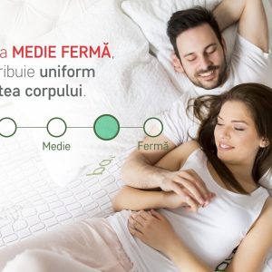Saltea Ortopedică Hipoalergenică Premium Bamboo Memory Latex 160x190 cm cu Arcuri Pocket și 7 Zone de Confort - imagine 10