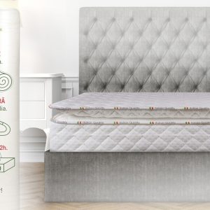 Saltea ortopedică Hotel Line Deluxe Memory Pocket 160x190 cm cu tehnologie avansată pentru confort și suport ortopedic - imagine 13