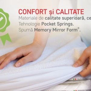 Saltea ortopedică Hotel Line Deluxe Memory Pocket 160x190 cm cu tehnologie avansată pentru confort și suport ortopedic - imagine 9