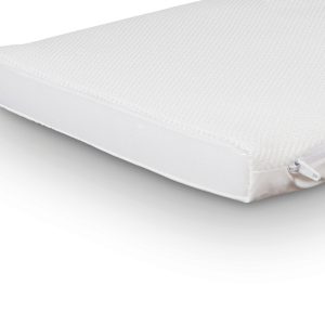 Saltea pentru pătuț Ventiflow 83x50x3 cm din spumă hipoalergenică, reversibilă, cu husă 3D lavabilă și impermeabilă, confort superior pentru bebeluși - imagine 4