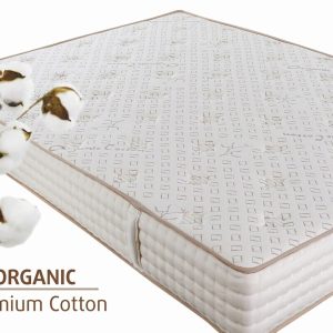 Saltea Premium Organic Cotton Pocket Memory 200x200 cm 7 Zone de Confort pentru Somn Sanatos - imagine 2
