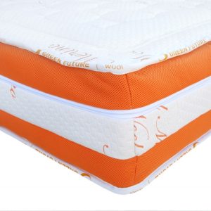 Saltea Green Future Wool 90x200 cm din Lână Merinos cu 2 Fețe de Duritate pentru Somn Confortabil - imagine 5