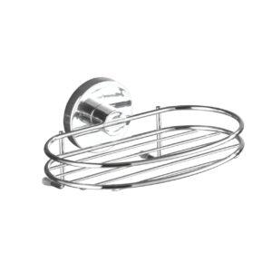 Savoniera inox Wenko Milazzo Vacuum-Loc 17x7.5x12 cm pentru baie cu prindere rapida si reutilizabila - imagine 1