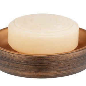 Savoniera Wenko Palena din polirasina bronz 10.5 x 2.5 x 10.5 cm pentru baie organizata - imagine 4